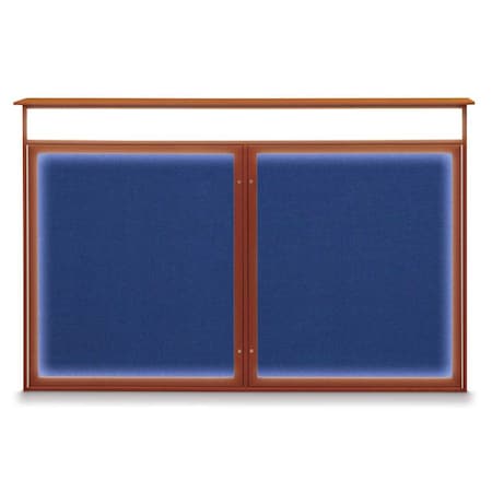 United Visual Products Open Faced Traditional Rounded Corkboard UV647ARC-GOLD-CLOUD